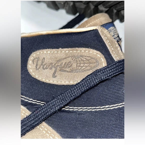 Vasque HIKING ankle Boots Gore-Tex 7534 TAN BLUE Womens 8,  Made In Italy, SUEDE - Picture 15 of 16